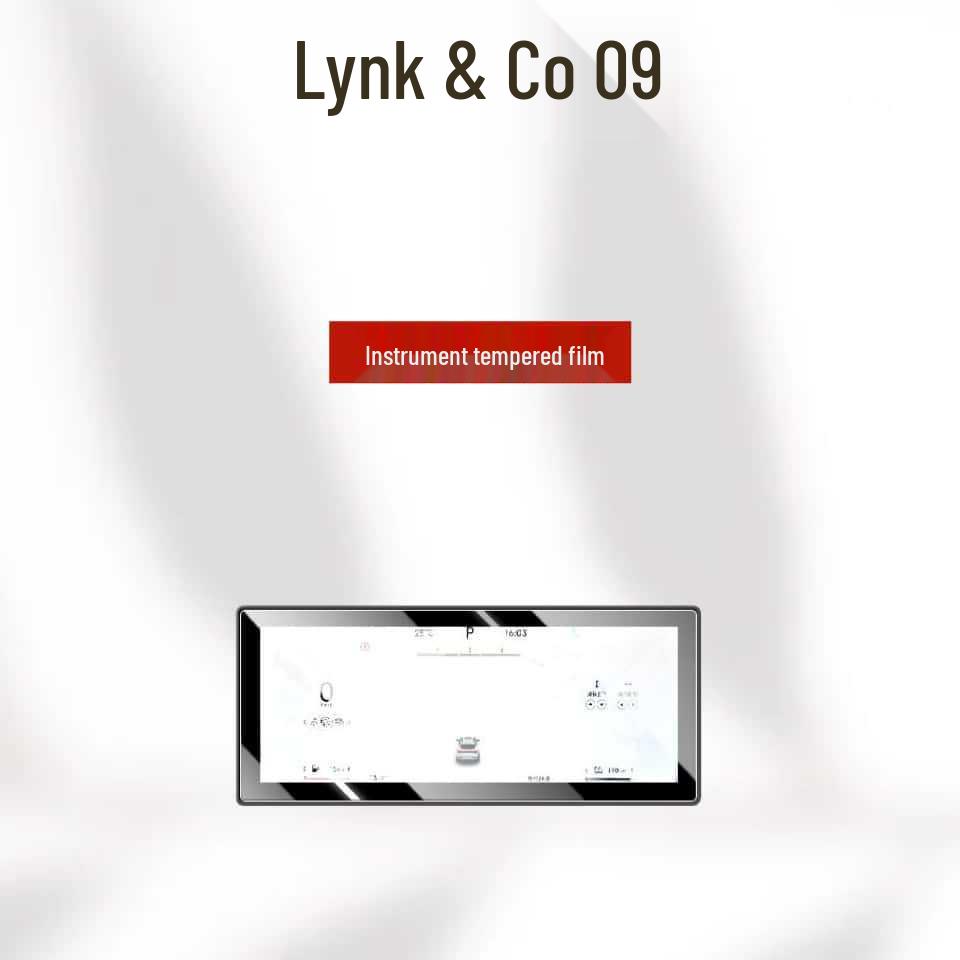 Tempered Film for Lynk & Co 09 Center Console Navigation and Instrument Panel