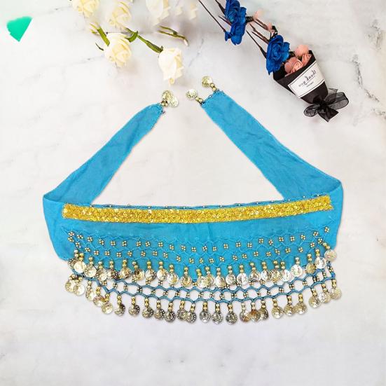 Dog Dance Costume Corgi Waist Chain Butt Curtain Clothes Pet Sequin Belly