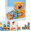 Wooden Stacking Toy Set For Early Education And Logic Development With Traffic Scene For Kids