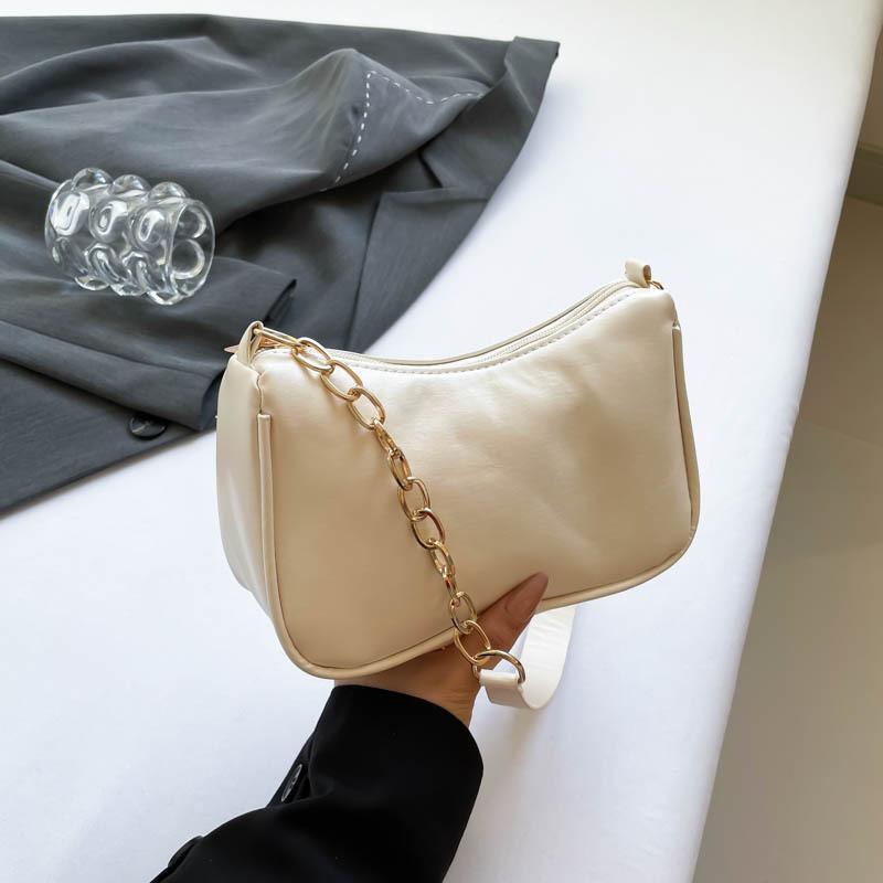 2024 Summer Fashionable Minimalist Black White Red Shoulder Crossbody Bag