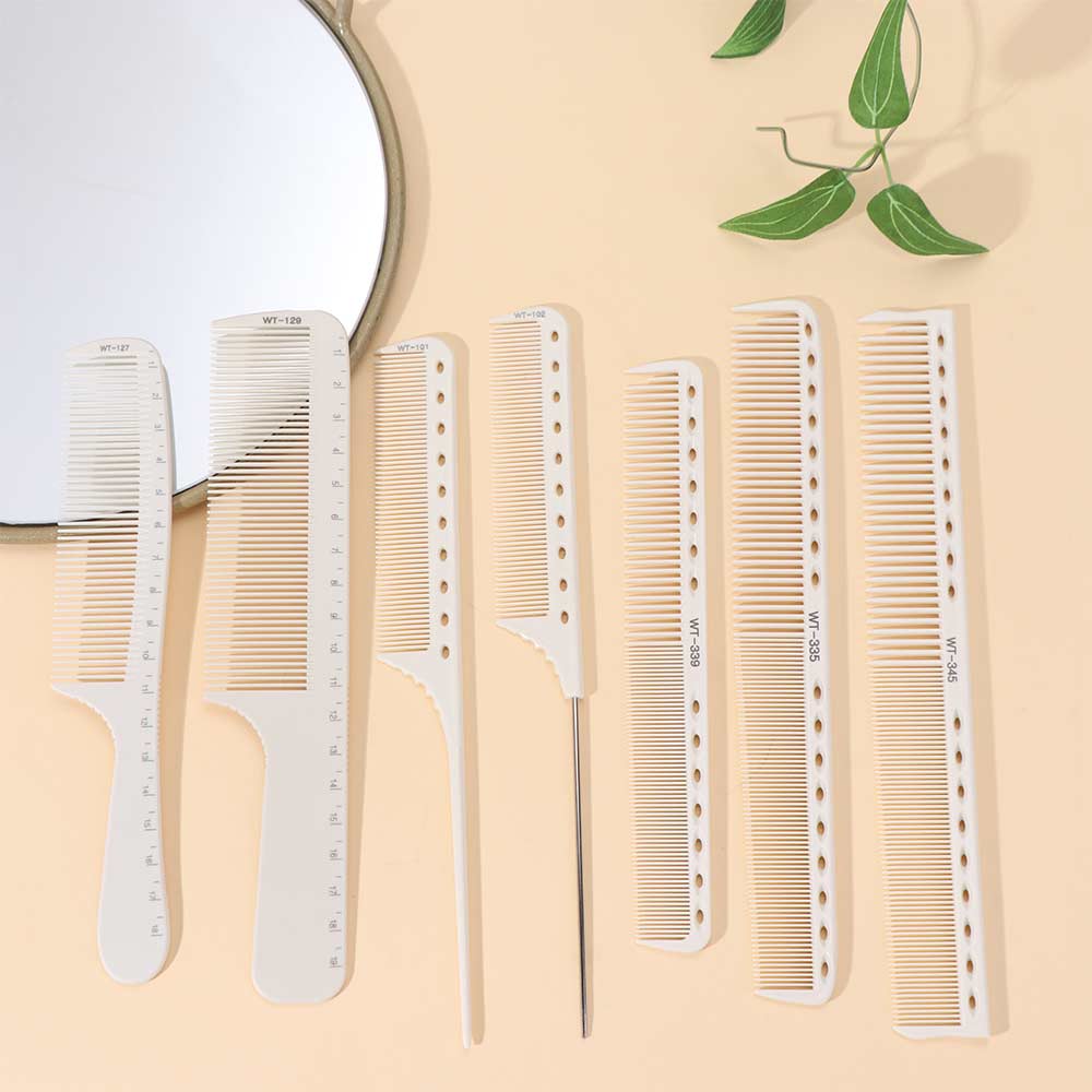 Anti-static Laser Scale Hair Comb Non-slip Handle Professional Hairdressing Comb