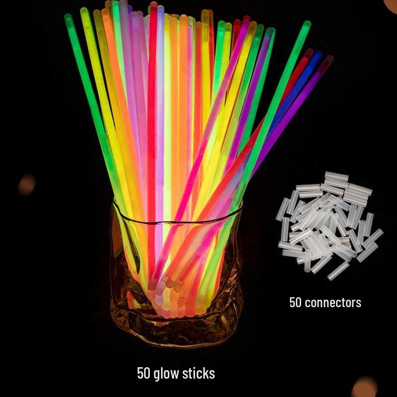 Colorful Luminous Glow Stick Bracelet for Kids - Dazzling Nightlight Party Accessory