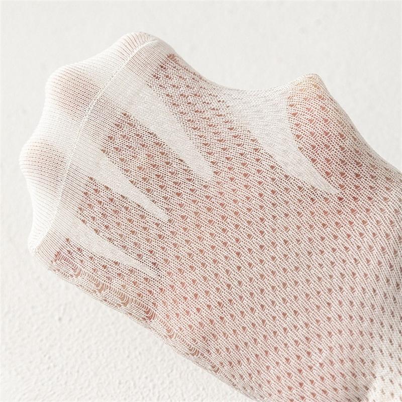 5 Pairs Girls Summer Mesh Lace Socks Thin Breathable Sweet Princess Fashion Children Socks For Age 2-12 Years Old