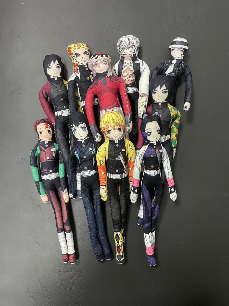 Poseable Toy With Wire Skeleton Abstract Body, 28Cm Demon Slayer Tanjiro Neko Zenitsu Cosplay Plush Mouse Figure
