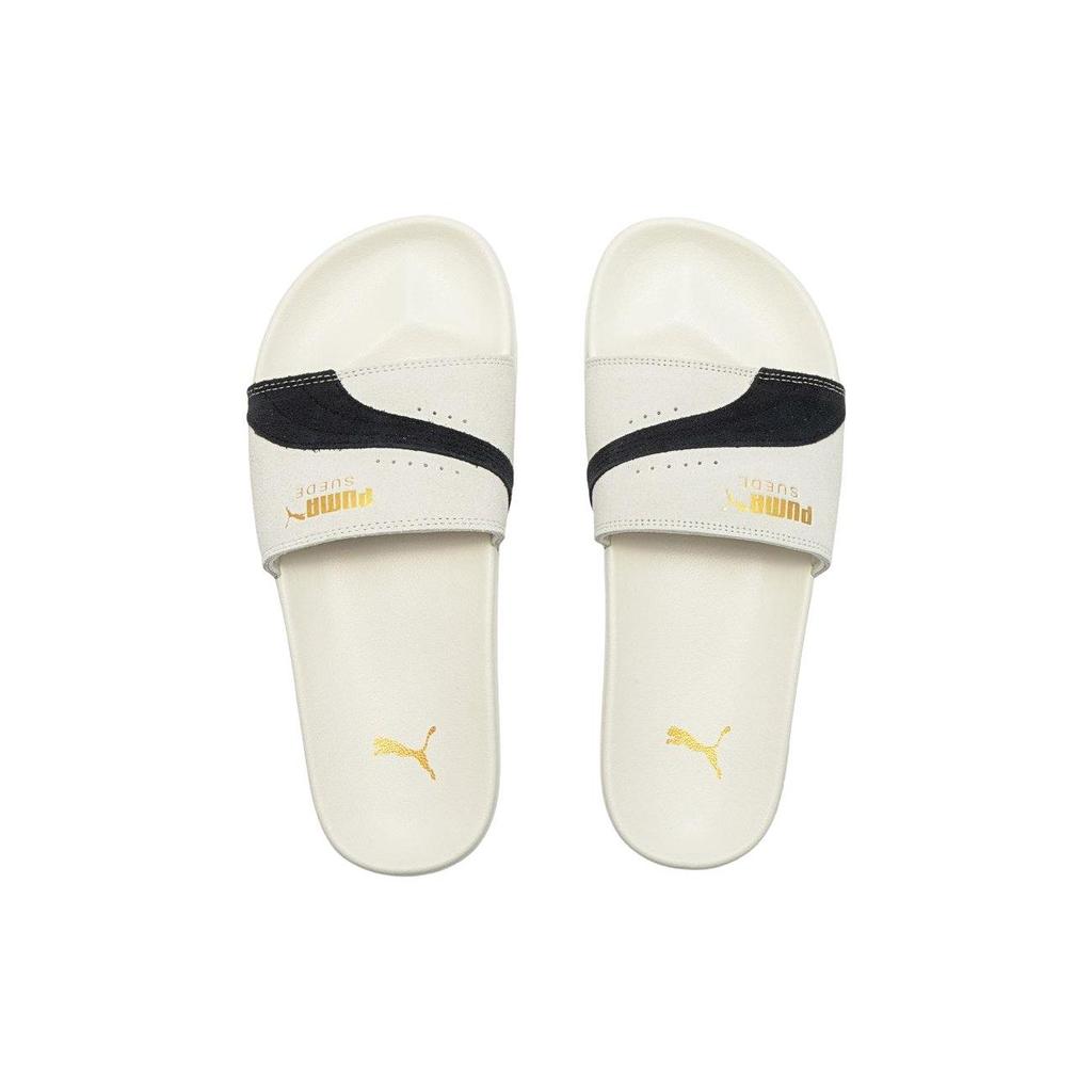 Puma Leadcat 2.0 Suede Og Slide Sandals Unisex Footwear Off-White 389117-02