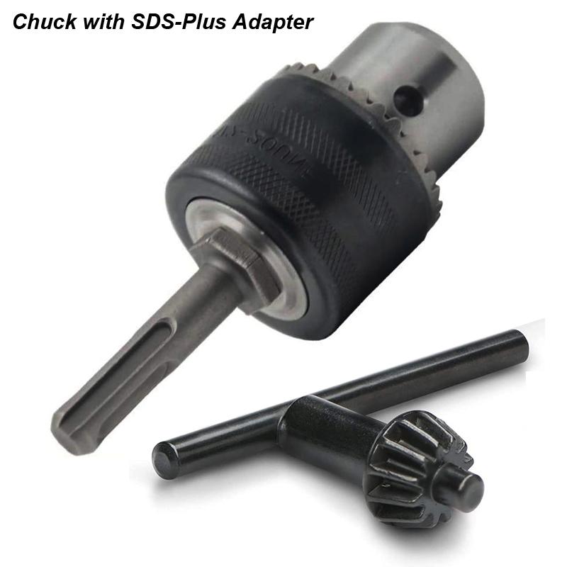 1.5-13mm Converter 1/2"-20UNF Key Drill Chuck Thread Quick Change Adapter SDS 1/4" Hex Impact Driver Wrench Bit Connecting Rod