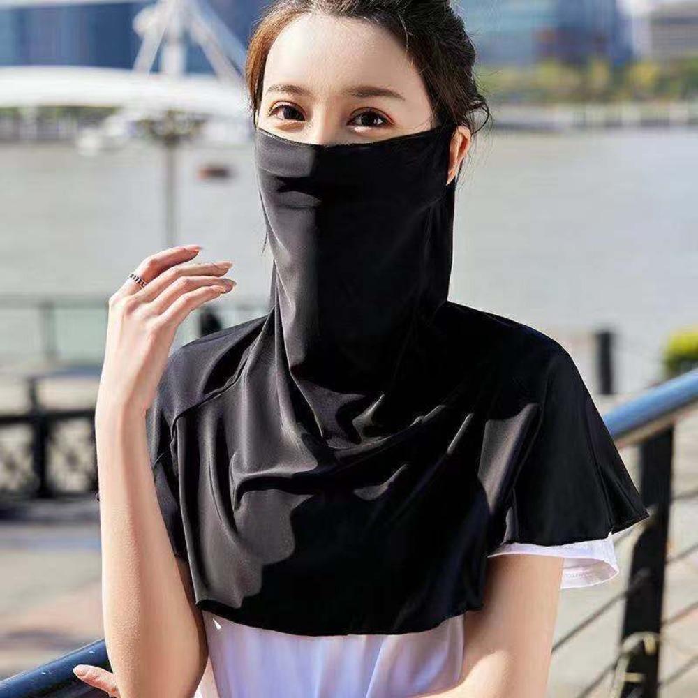 Sunscreen lce Silk Bandana Anti-UV Cycling Balaclava Face Balaclava Scarf Face Mask Cover Summer