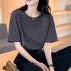 Women's 2025 Summer Unisex Round Neck Printed Short-Sleeve Loose Cotton T-Shirt