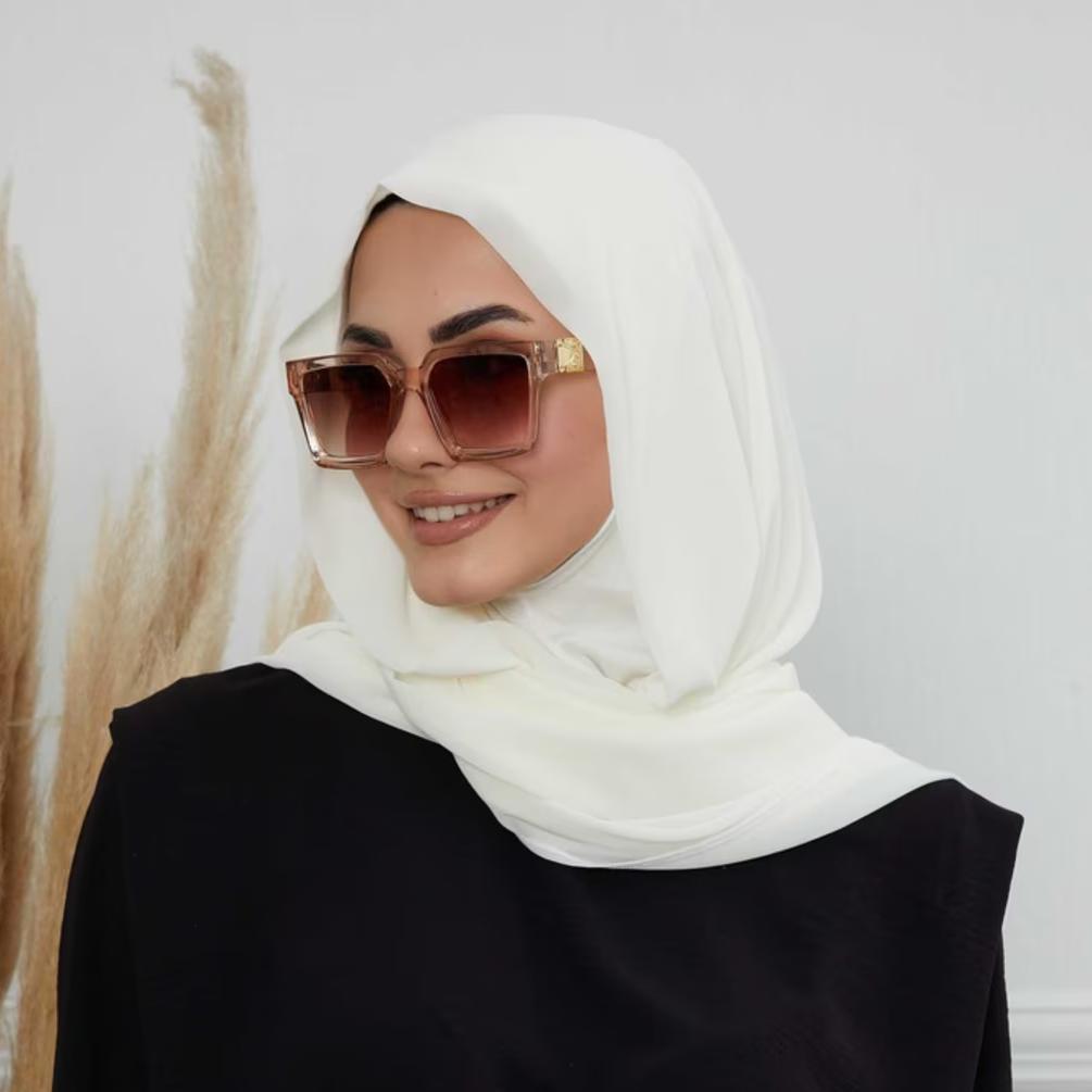 Premium Chiffon Hijab Scarf Malaysian Hijab Shawls Scarf Women Solid Color Head Wrap Tudung Bawal