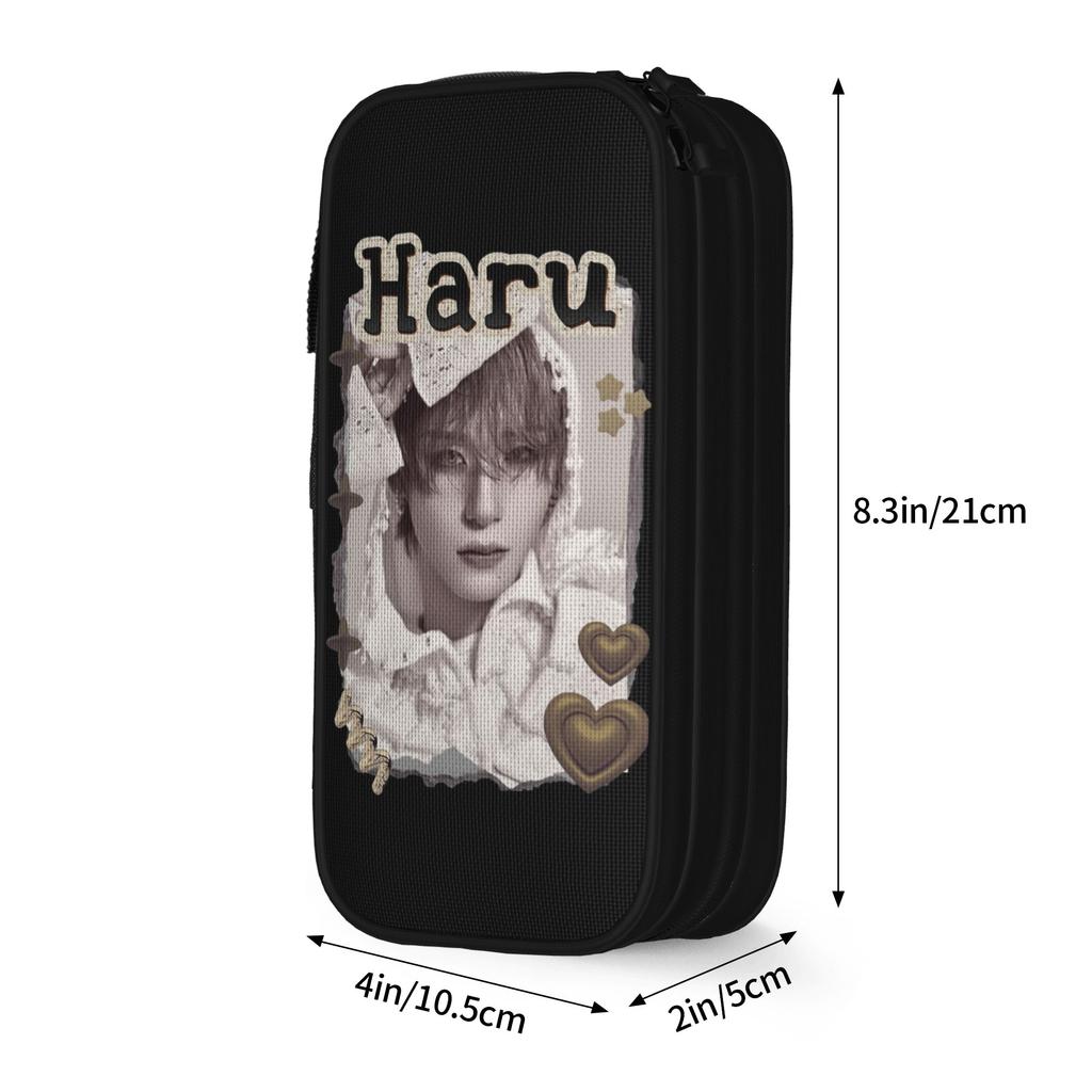 Haru Kpop Group X-XLov Pencil Case Fun Pen Bags Kids Big Capacity Students School Zipper Pencil Box