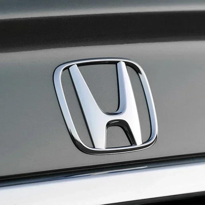 Car Badge Stickers Front Grille Trunk Steering Wheel Logo Rear Trunk Emblem For Honda Civic Fit Jazz Accord CRV HRV City Odyssey
