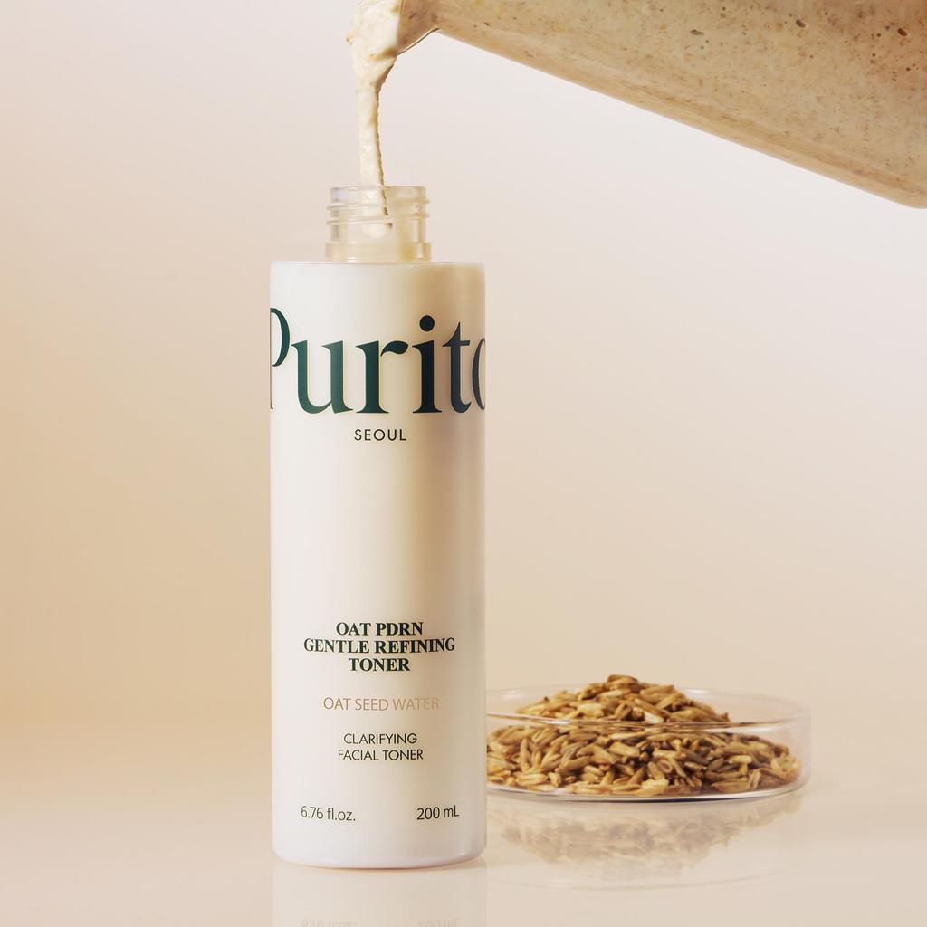 Purito Seoul Oat PDRN Gentle Refining Toner 99% Oat PDRN Hydrating Soothing Skin Texture Care 200ml