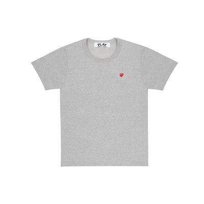 COMME des GARCONS PLAY Základní tričko s malým logem 'Šedé' Pánské AZ-T306-051-1