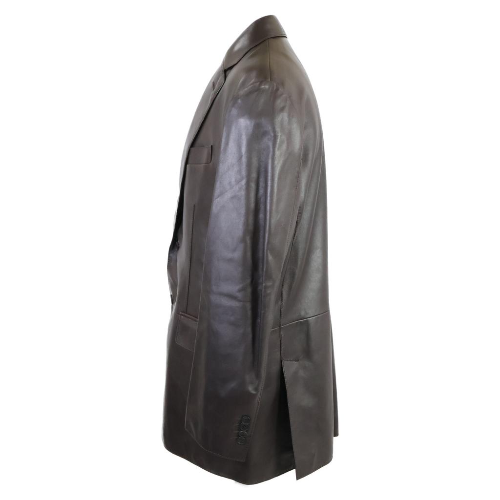 Brioni Excellent condition, genuine domestic lamb leather 2B tailored jacket Jacket 54 Dark brownUsed