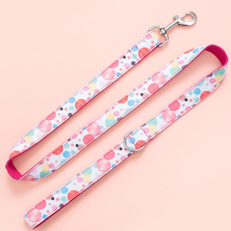Adjustable Cute Bubble Cotton Dog Leash for Outdoor Safety