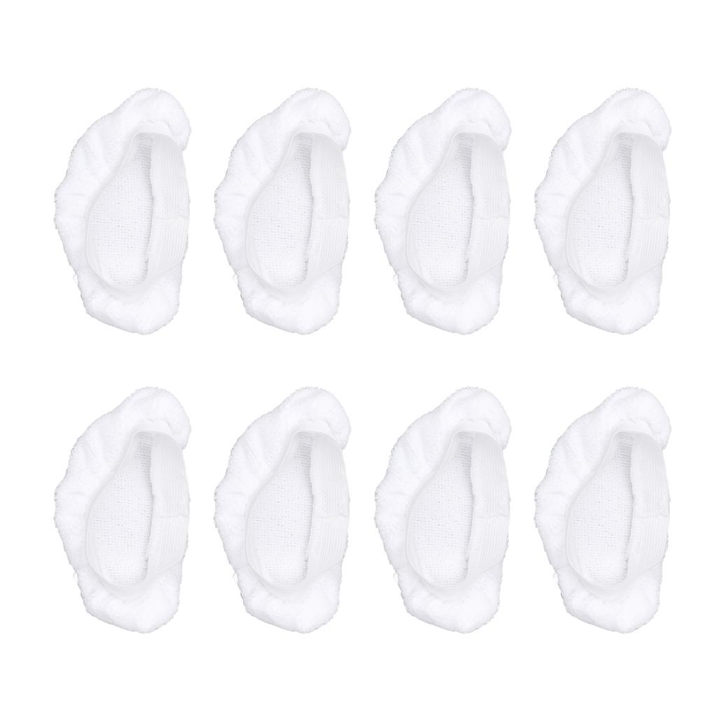 8 Pcs Steam Mop Pads for Handheld Steam Cleaner Reusable Universal Washable Microfiber Cloths