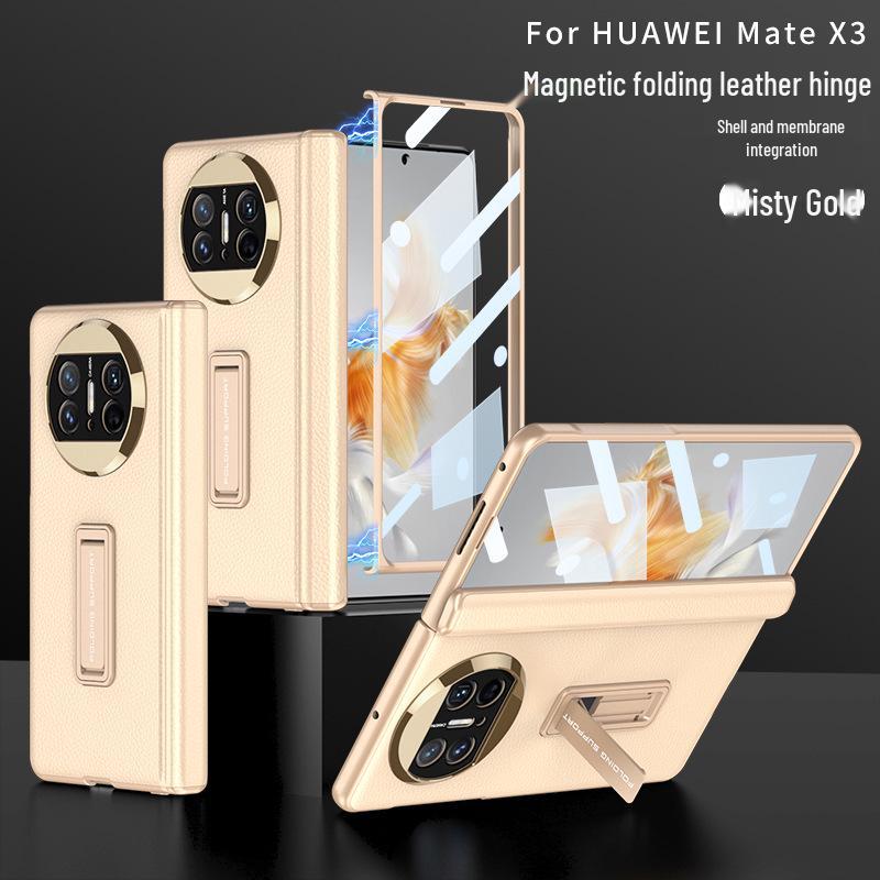 Huawei Mate X3 Leather Foldable Bracket Case: Full Coverage, Drop-Proof Protection