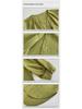Luxi Women's Chic Lantern Sleeve Cotton-Linen Shirt, Spring 2024, Three-Quarter Sleeve Top
