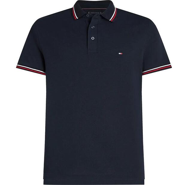 

Tommy Hilfiger Tipped Slim Fit поло с короткими рукавами L