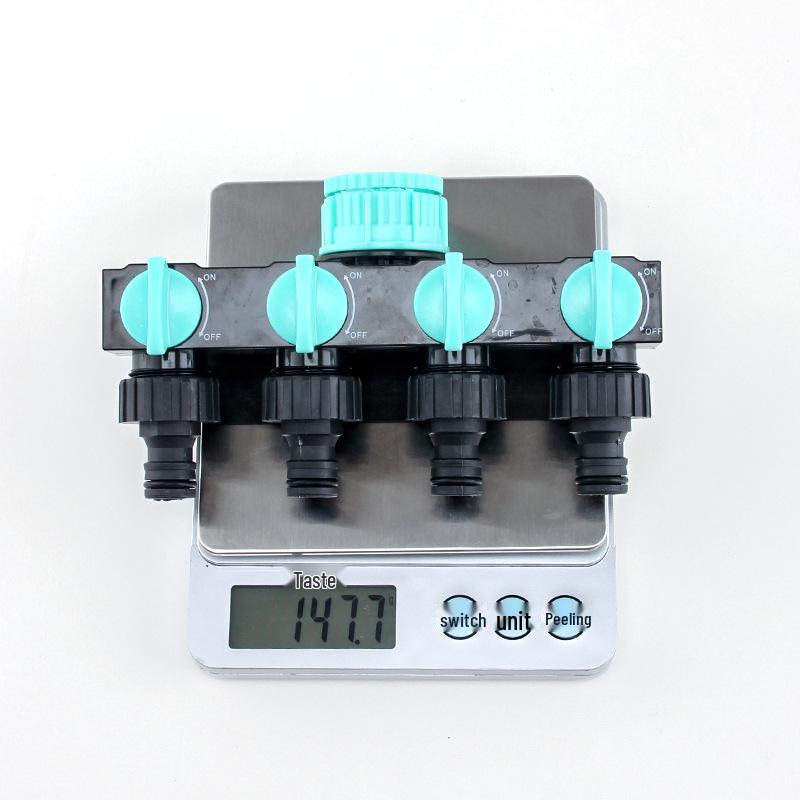 Faucet 4-Way Quick Connect Diverter Valve with Switch