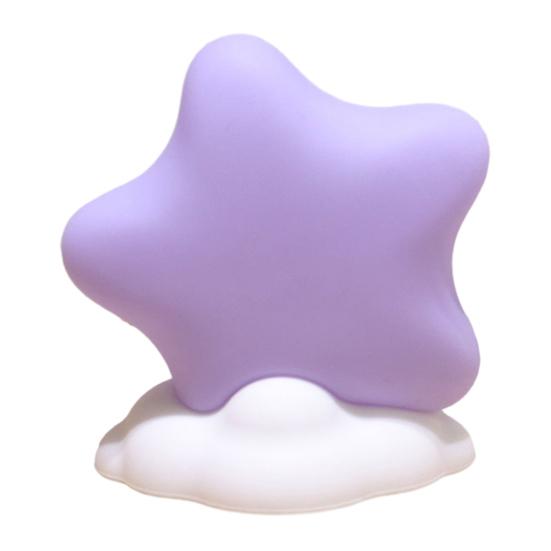 Moon Star Night Light for Kids, Silicone Soft Glow LED Lamp for Bedroom, Cute Cloud Moon Decor for Nursery