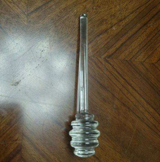 Honigglas aus hochborosilikatglas mit Rührstab - Transparenter Sirup- und Marmeladenbehälter