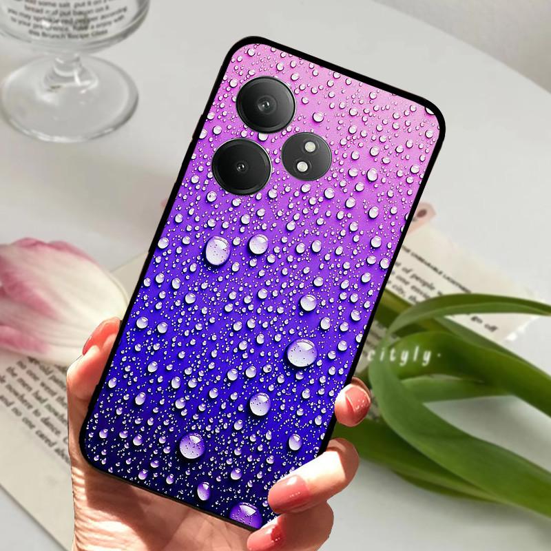 For Realme GT 6 GT6 Case Shockproof Soft TPU Silicone Phone Cover For Realme GT 6T Capa Realme GT6 GT6T Cartoon Matte Bumper