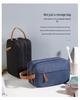 Men's Waterproof Oxford Cloth Toiletry Bag - Portable Business Storage with Dry/Wet Separation