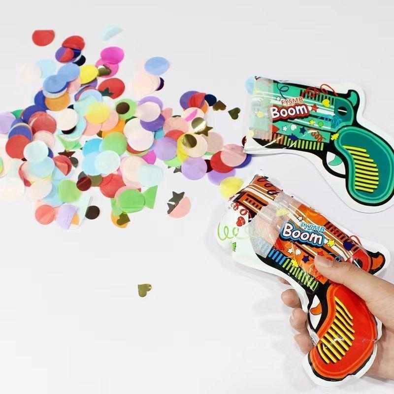 20/50PCS Inflatable Firework Gun Festival Birthday New Year Atmosphere Toy  Children Fun Party Supplies