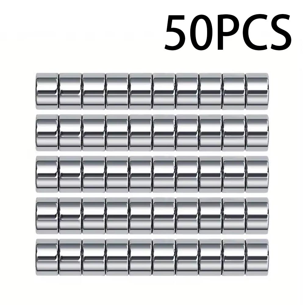 YIKOOLIN 10/50PCS Mini Round Magnets Set Cat Eye Design for Acrylic Nail Clippers Measuring Artificial Nail Length Compatible