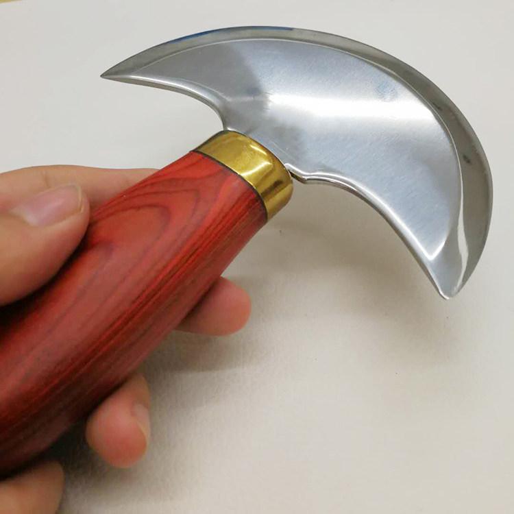 Zhihui Semi-Circular Leather Cutting Knife - DIY Edge Shaving & Thinning Tool