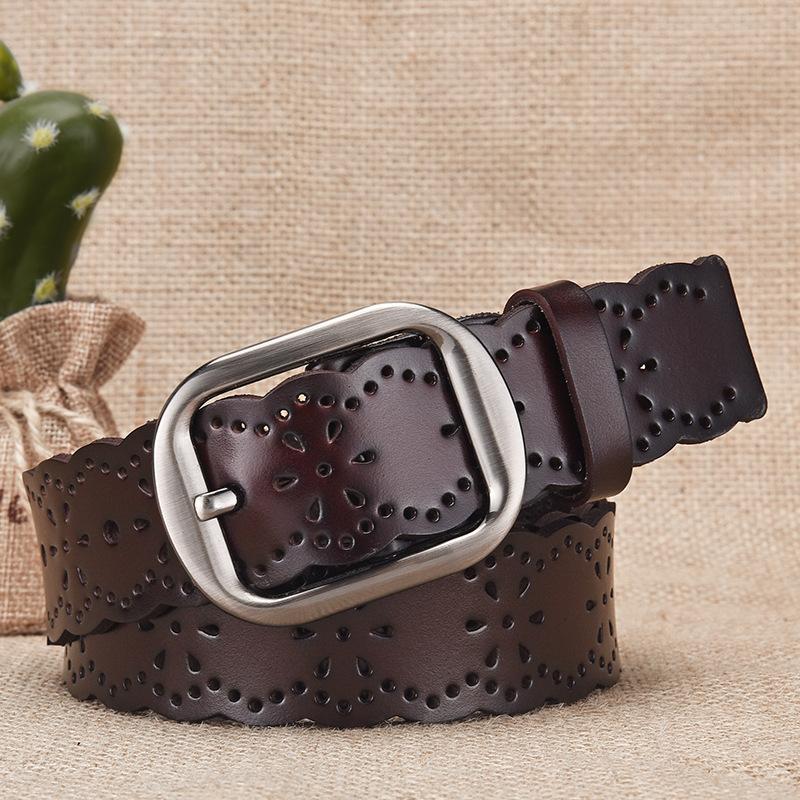 Hollow needle buckle women's belt - casual belt for jeans