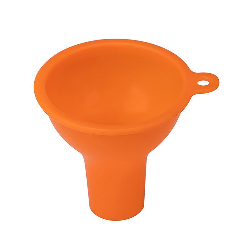 1PC Large Diameter Funnel Silicone Wide-Mouth Funnel Wide Mouth Pour Oil Milk Powder Beans Dispense Funnel Kitchen Tool