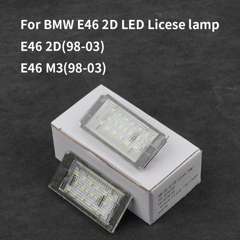 

Светодиодный фонарь номерного знака для BMW E46 2D 1998-2003 M3 Купе 2000-2001 Без ошибок Лампа номерного знака OEM номер детали 51137031085