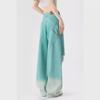 Damen Sommer Dünne Mintgrüne Mambo Retro Weitbeinige Zerrissene Jeans