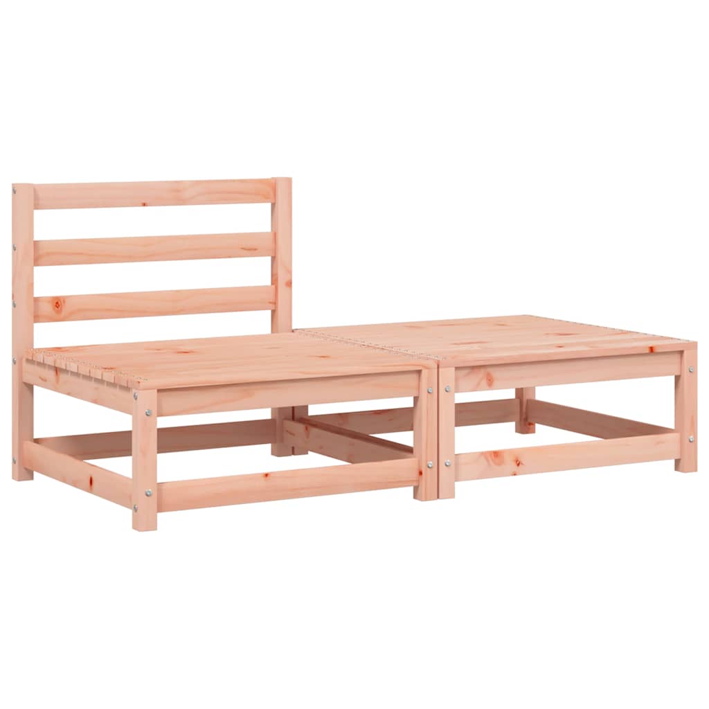 Vidaxl Ogrodowa Sofa Bez Podłokietników, Z Poduszkami I Podnóżkiem