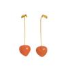 Jewelry Accessories Fruit and Vegetable Earrings Lip Starfish Charms Ear Buckle Alloy Dripping Oil Enamel Hoop Earrings Girls