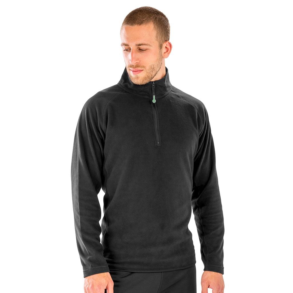 Result Genuine Recycled Mens Micro Zip Neck Fleece
