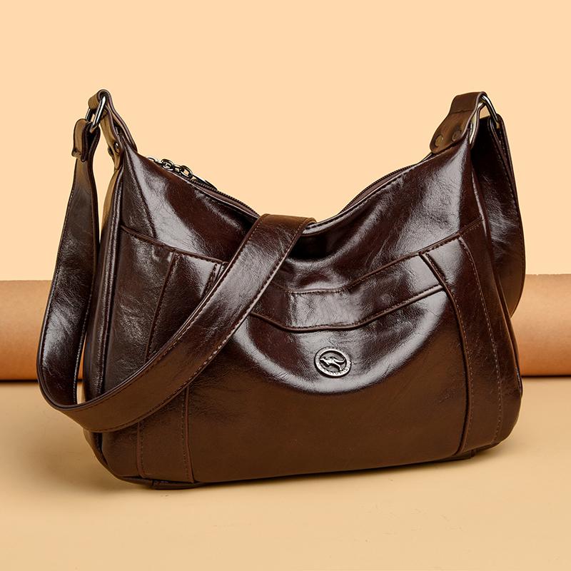 Soft Leather Luxury Women Bag Designer Solid Color Shoulder Messenger Crossbody Bags for Women New Casual Female Tote Sac A Main