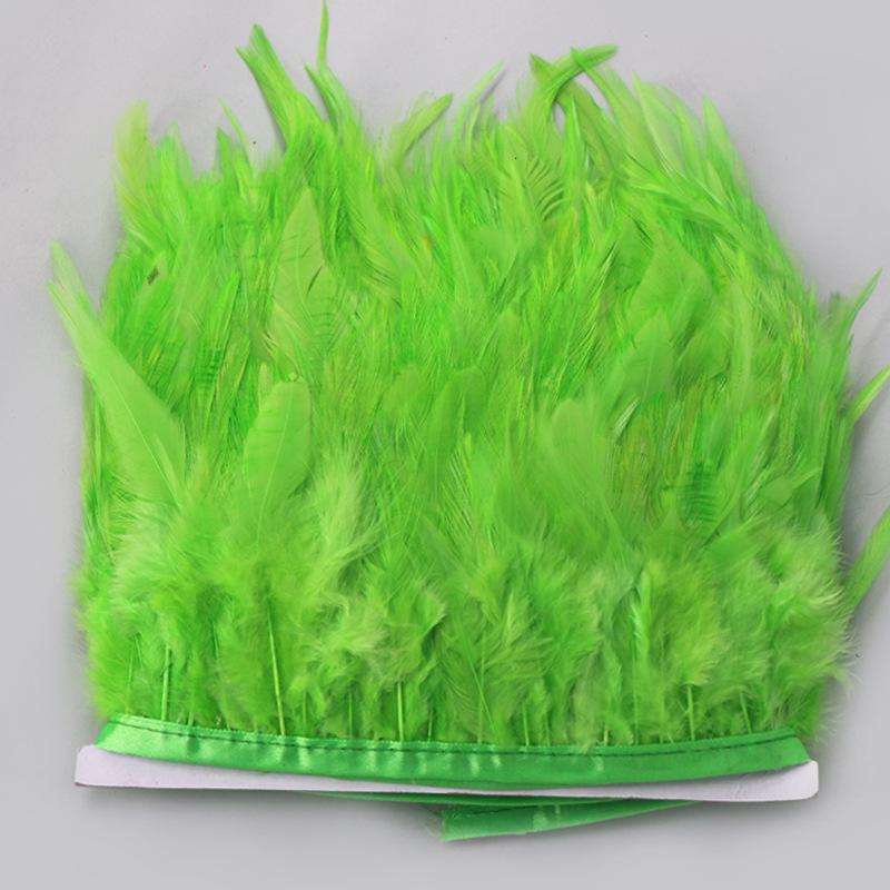 Sharp Chicken Feather Trim Fabric: White & Colored Strips, Hot Selling Cross-Border Fabric Tape.