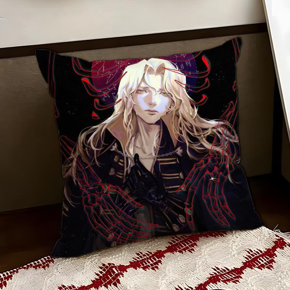 Anime CCastlevania Cushion Cover Reversible Soft Durable Pillow Cover Home Car MultiScene Use for Daily Comfort