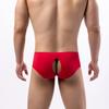 Men's  Solid Stripe Boxer Pants Men Underwear Underpants Breathable Soft Panties