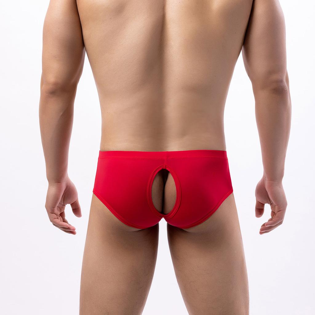 Men's  Solid Stripe Boxer Pants Men Underwear Underpants Breathable Soft Panties