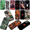 Rock Lee Akatsuki Itachi Narutos Pain Cover Phone Case for Apple iPhone 16 15 14 Plus 13 12 Mini 17 Pro Max + 16E Air 16+ ProMax