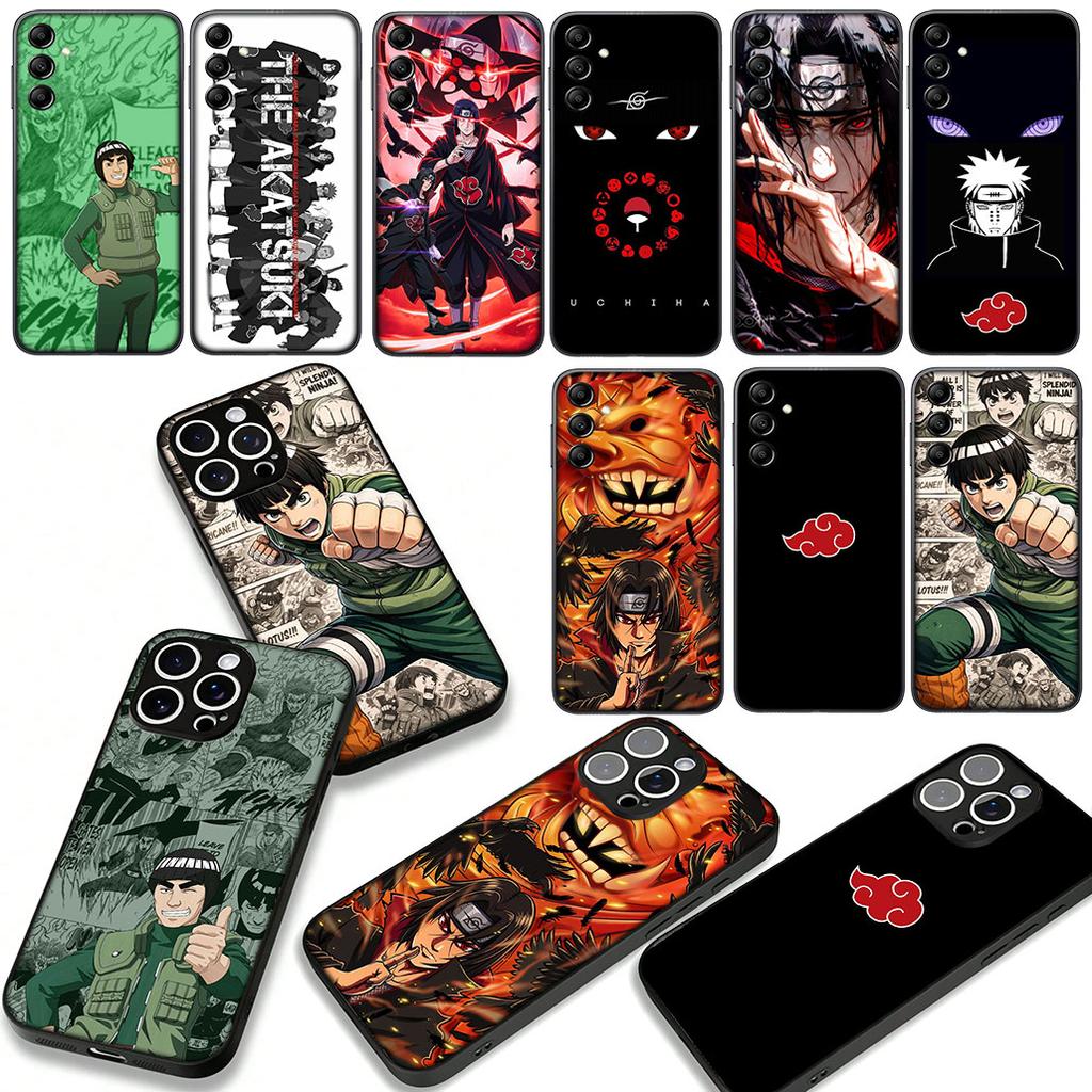 Rock Lee Akatsuki Itachi Narutos Pain Cover Phone Case for Apple iPhone 16 15 14 Plus 13 12 Mini 17 Pro Max + 16E Air 16+ ProMax