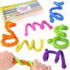 6Pcs New Silicone Fidget Toys Relaxation Fun Sensory Sticks Anxiety Relief Children Sensory Wand Gift
