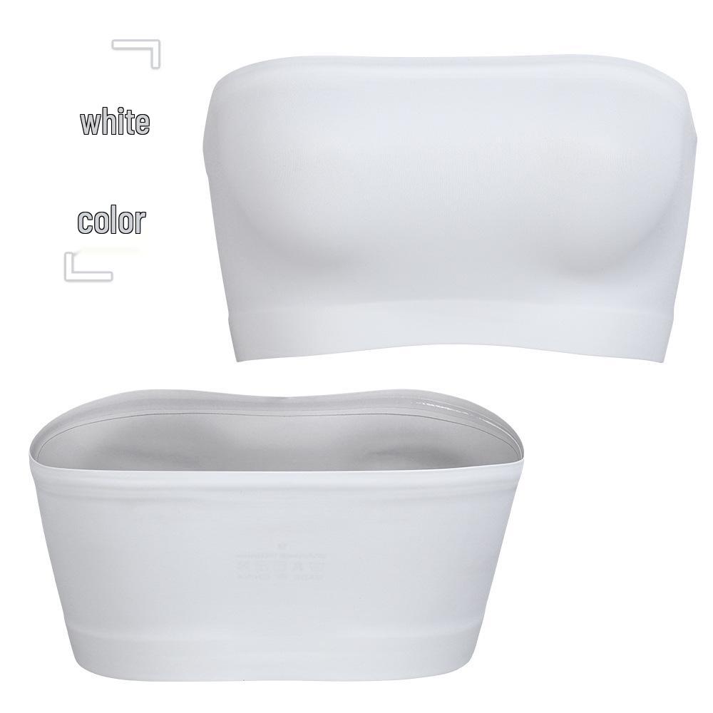 Seamless Strapless Non-Slip Bandeau Bra for Women, No Padding or Underwire, Fits Big and Small Busts