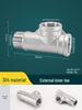 DN15 Tee Diverter: Copper/Stainless Steel, Internal/External Thread, One-In-Two-Out Water Pipe Connector