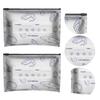 10/30PCS Aluminum Foil Sealable Storage Bags Reusable Vacuum Zipper Pouches with Label and Zip Lock for Meat Seafood Vegetables