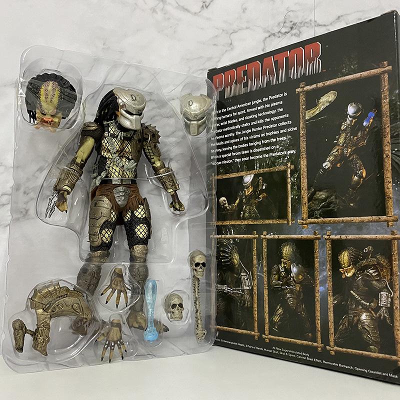 NECA Alien Caçador da Selva Predador Figura de Ação Modelo Brinquedo Estante Brinquedos Coleção Boneca